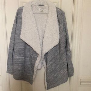 H&M L.O.G.G Gray Fleece Lined Jacket size M